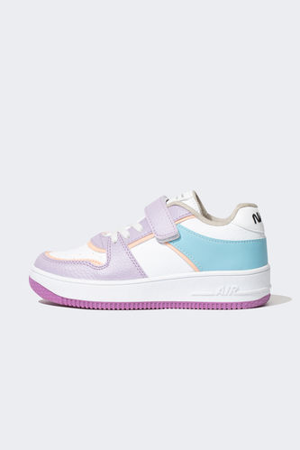 Girls NASA Licensed Thick Sole Faux Leather Sneaker