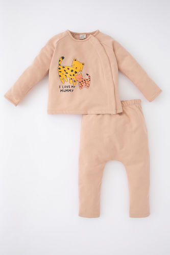 Baby Girl Printed Sweatshirt Fabric 2-Pack Set