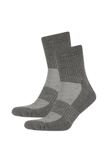 Длинные носки из хлопка для мужчин, 2 пары