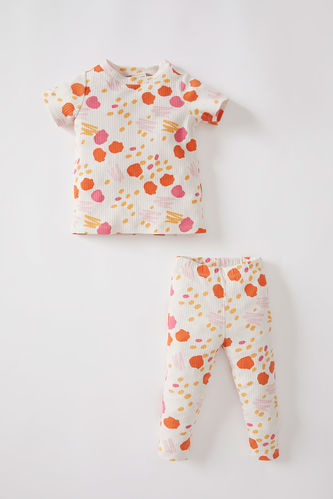 Baby Girl Crew Neck Ribbed Camisole Organic Cotton 2-Pack Pajamas