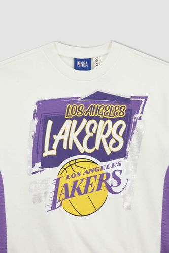 round-neck OLD SCHOOL NBA T SHIRT LAKERS LOS ANGELES