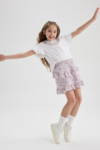 Girl Patterned Skirt