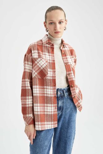 Regular Fit Flannel Long Sleeve Shirt
