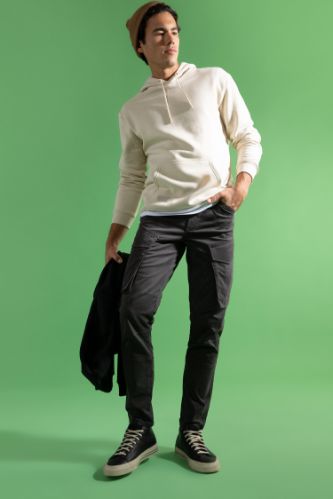 Kargo Fit Kargo Cepli Düz Paça Trousers