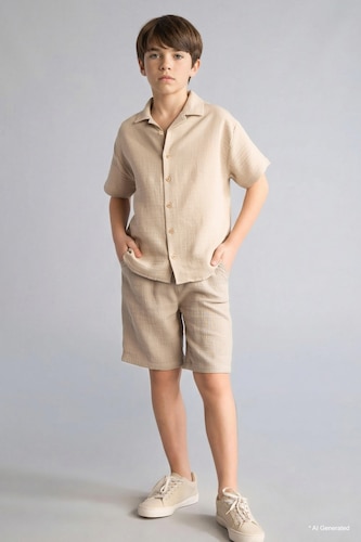 Short en mousseline Coupe régulière pour garçon