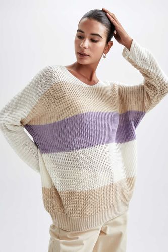 Oversize Fit Crew Neck Thessaloniki Fabric Pullover