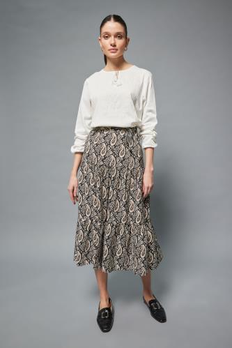 Traditional Ayrobin Midi Skirt
