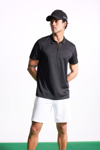 DeFactoFit Slim Fit Polo Neck Sports T-Shirt