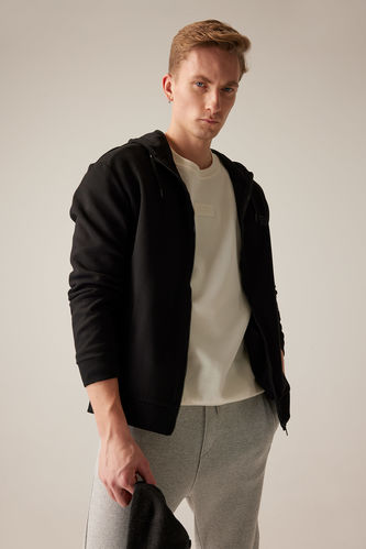 Relax Fit Hooded Cardigan