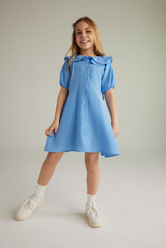 Kız Çocuk Kısa Kollu Modal Elbise
