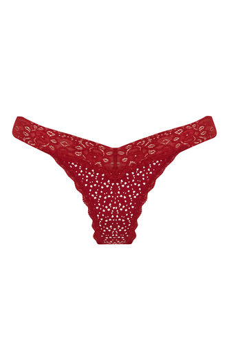 Fall In Love Valentine Heart Patterned String Panties