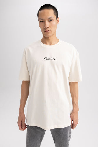 Oversıze Fıt Col Ras Du Cou T-Shirt