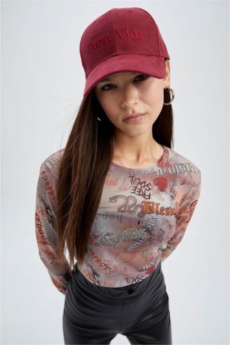 WOMAN Bordeaux Women Cap Hat