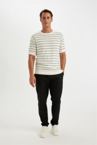 MAN Black jogger Trousers