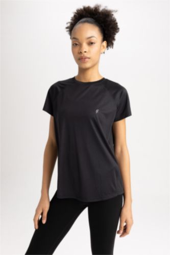 DeFactoFit Comfort Fit Crew Neck Sports T-Shirt