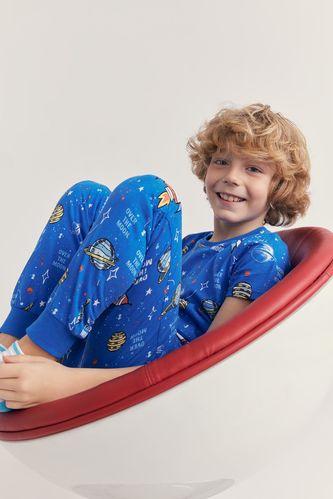 Пижама с принтом с коротким рукавом для мальчиков