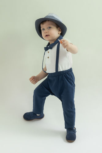 Baby Boy Short Sleeve Shirt Woven Trousers Socks 3-Piece Set