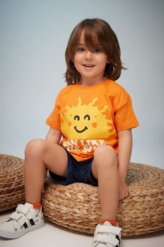 Baby Boy Regular Fit Printed Short Sleeve T-Shirt