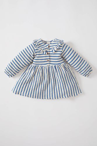 Baby Girl Striped Long Sleeve Dress