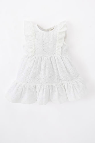 Baby Girl Short Sleeve Embroidery Dress