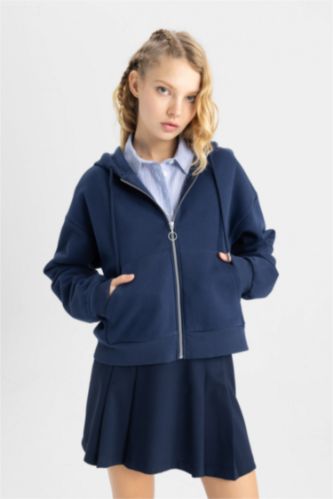 WOMAN NAVY Standard Fit Cardigan
