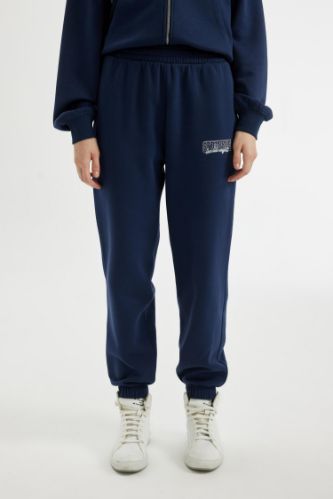 Coool Basic Düz Baskılı Beli Paçası Lastikli Cepli Jogger Eşofman Altı