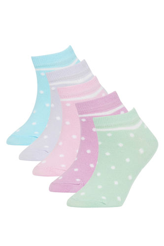 Girl 5 Pack Cotton Booties Socks