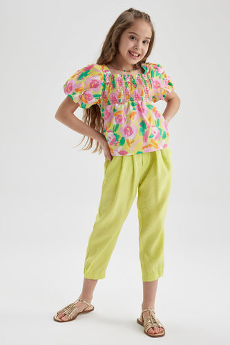 Girls Carrot Fit Modal Trousers