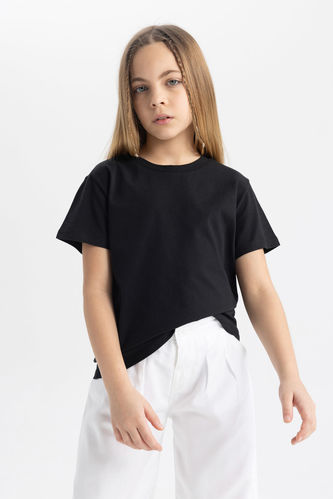 Kız Çocuk Basic Kısa Kollu Tişört