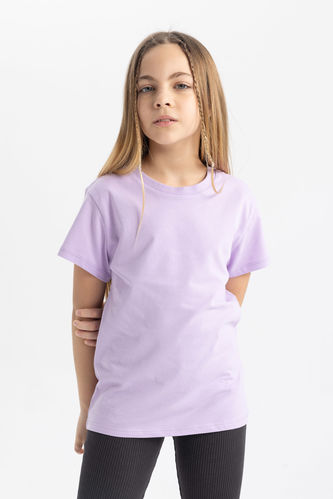 Kız Çocuk Basic Kısa Kollu Tişört