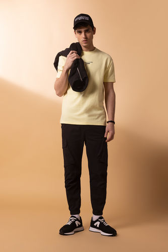 Regular Cargo Jogger Trousers with Cargo Pocket
