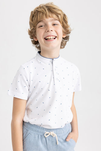 Erkek Çocuk Hakim Yaka Pike Kısa Kollu Polo Tişört