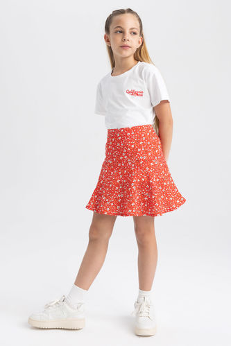Girl Viscose Regular Fit Skirt