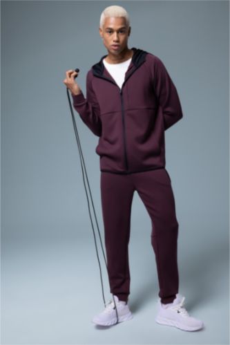 بنطلون سويت بانتس جوجر قماش سكوبا سليم فيت من DeFactoFit