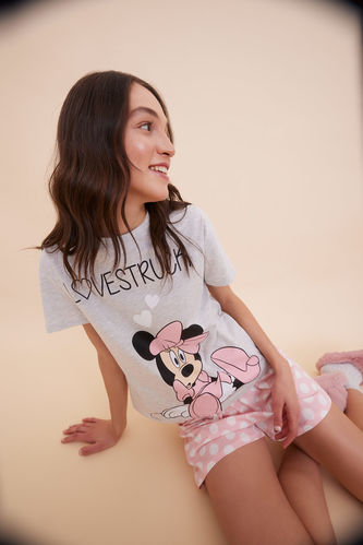 Fall In Love Valentine's Day Disney Mickey & Minnie Regular Fit Pajamas Set