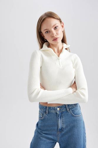 Slim Fit Half Turtleneck Knitwear Pullover