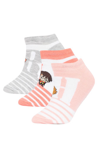 Girl Harry Potter Licensed 3-pack Cotton Booties Socks