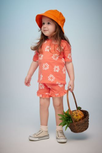 Orange baby girl outlet shirt