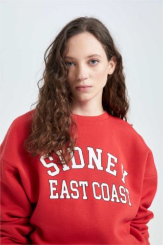 Kadın Kırmızı Sweatshirt