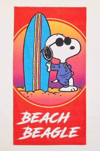 Erkek Çocuk Snoopy Lisanslı Plaj Havlu