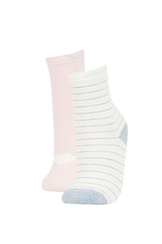 Girl 2-Pack Organic Cotton Long Socks