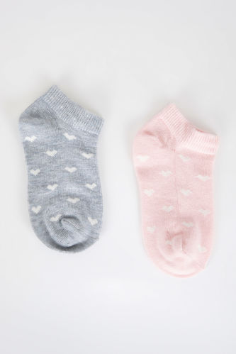 Носки из хлопка для девочек, 2 пары