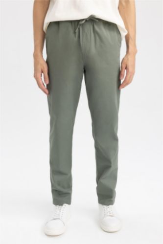 Man Light Khaki jogger Trousers