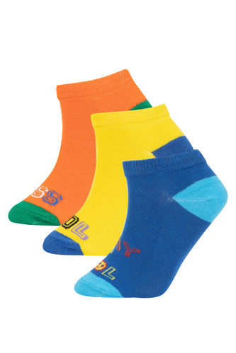 Erkek Çocuk 3'lü Pamuklu Patik Çorap