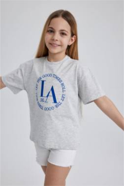 GİRL RELAX FİT SHORT SLEEVE T-SHİRT