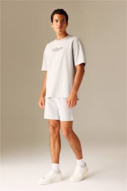 SHORT EN TISSU SWEAT COUPE SLIM