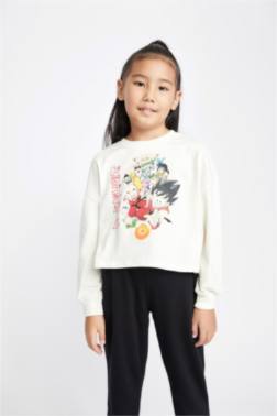 GIRL DRAGON BALL COTTON LONG SLEEVE T-SHIRT