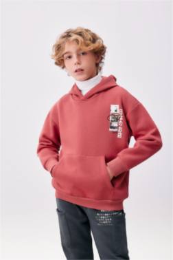 OVERSİZE FİT HOODED SWEATSHİRT