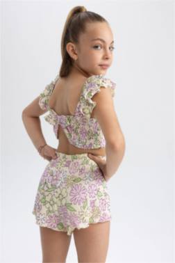 GİRL WRİNKLED CROP TOP