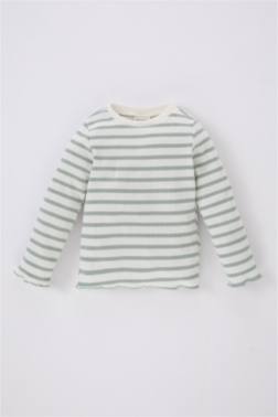 BABY GIRL STRIPED RIBBED CAMISOLE T-SHIRT